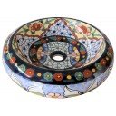 Talavera Round Vessel Sink Donut Abundancia